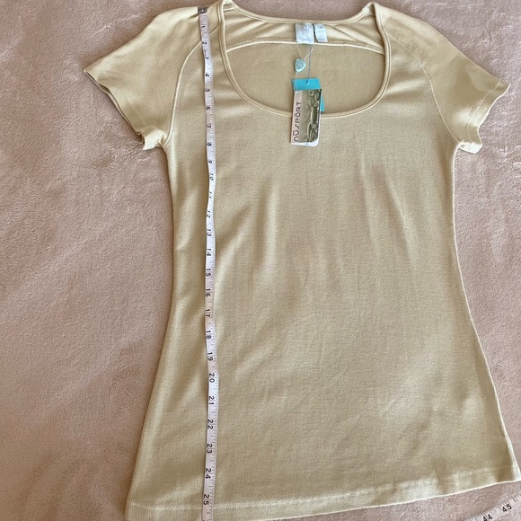 Nu Sport Scoop Neck Short Sleeve Yoga Top - Size M - Picture 8 of 10